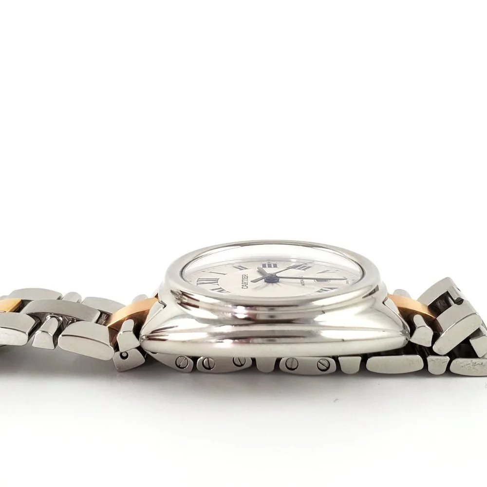 Sold on our website Cartier Clé De Stainless Steel Gold 31mm Automatic Watch - Picture 12 of 14